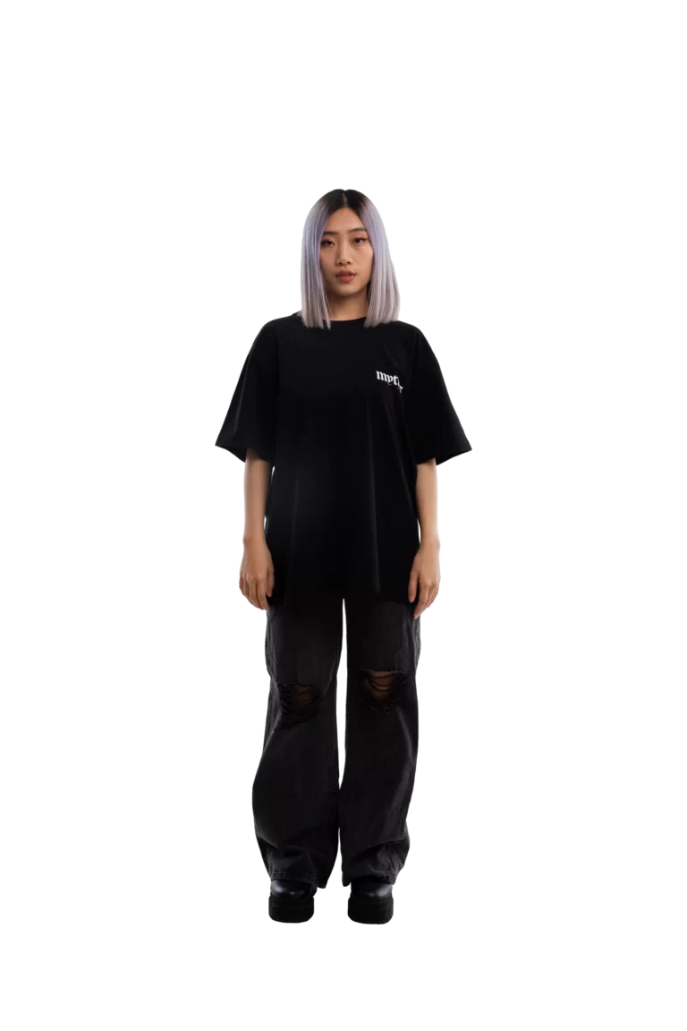 BLACK LOGO TEE